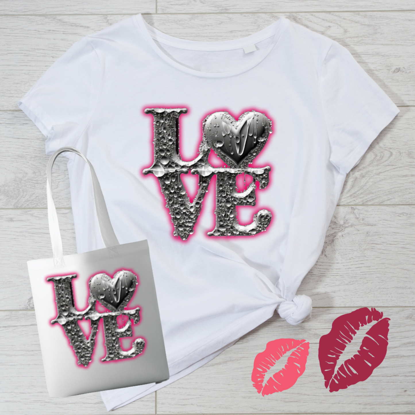 Valentine's T-Shirt and Totebag Combo