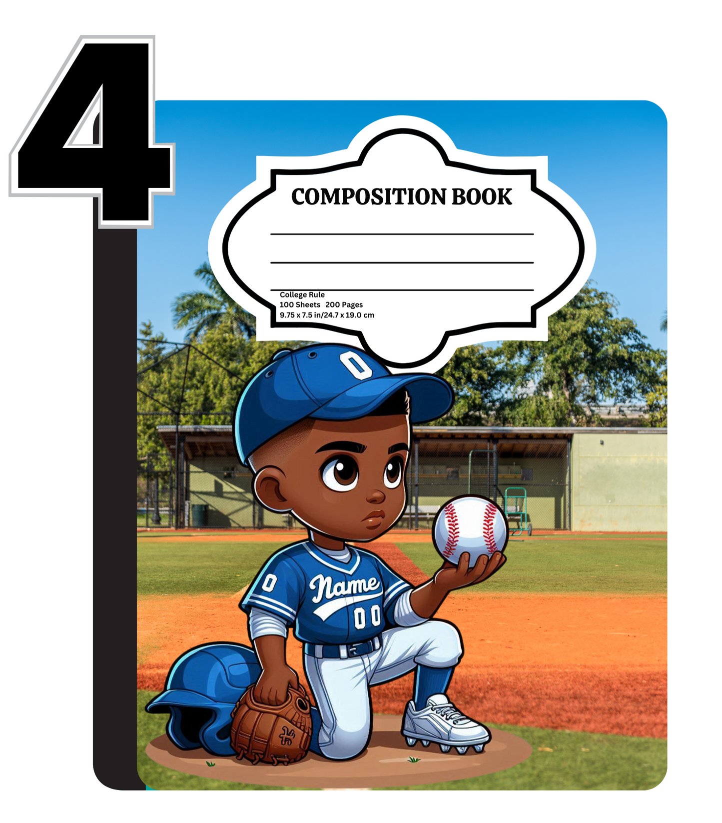 Baseball Composition Notebook Covers