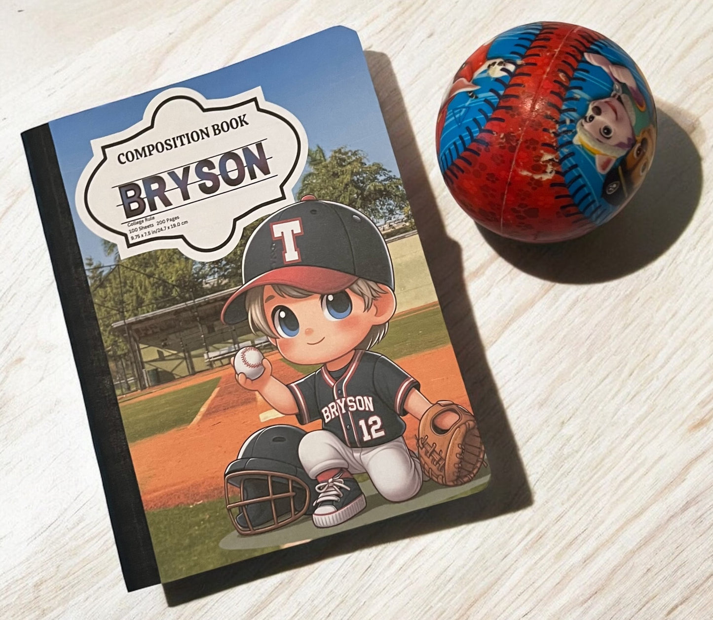 Baseball Composition Notebook Covers