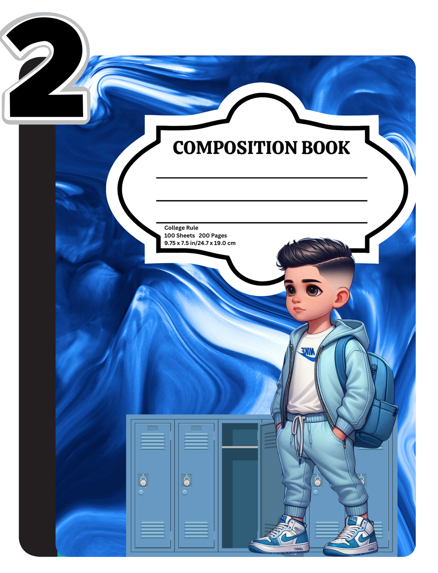 Blue Locker Composition Notebook Covers