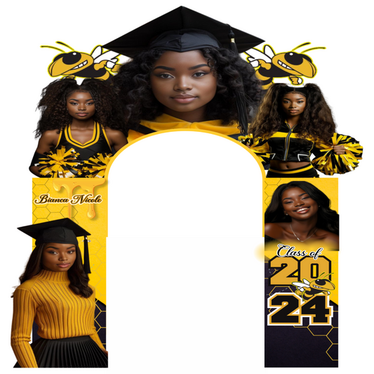 Grad Yellow Arch Template "Canva"