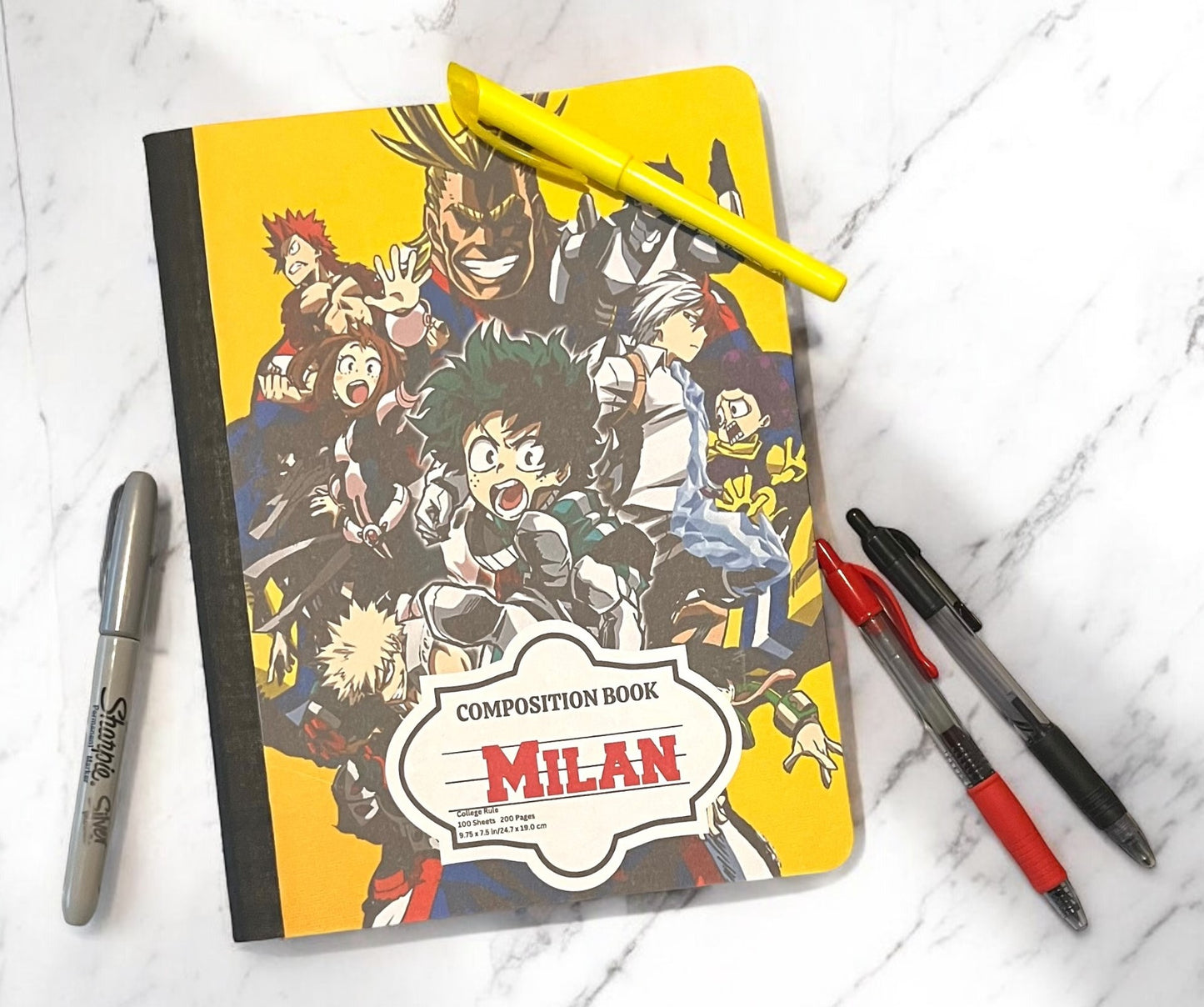 Character Composition Notebook Covers