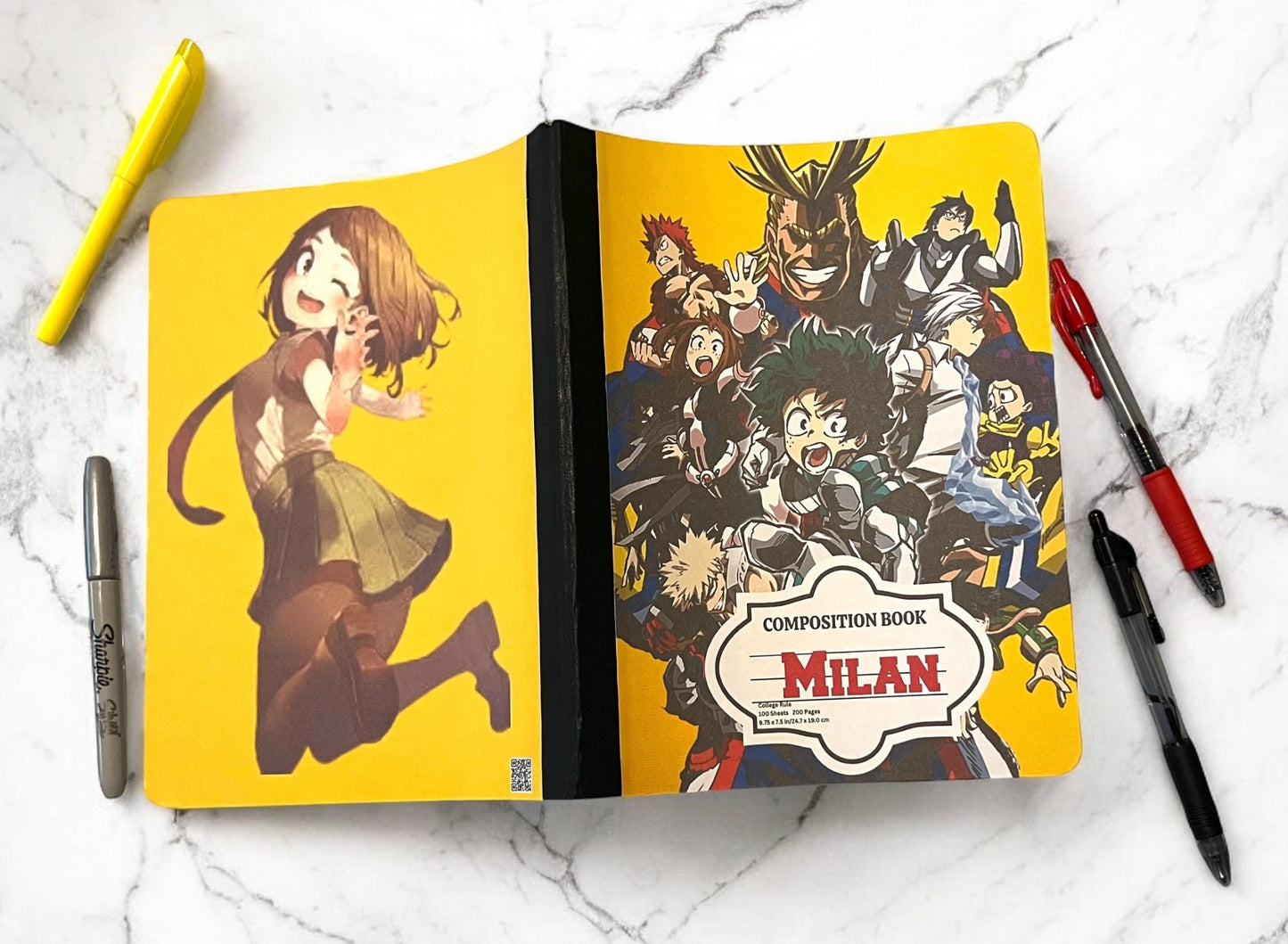 Character Composition Notebook Covers