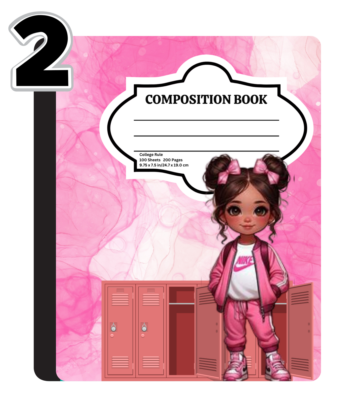 Pink Locker Composition Notebook Covers