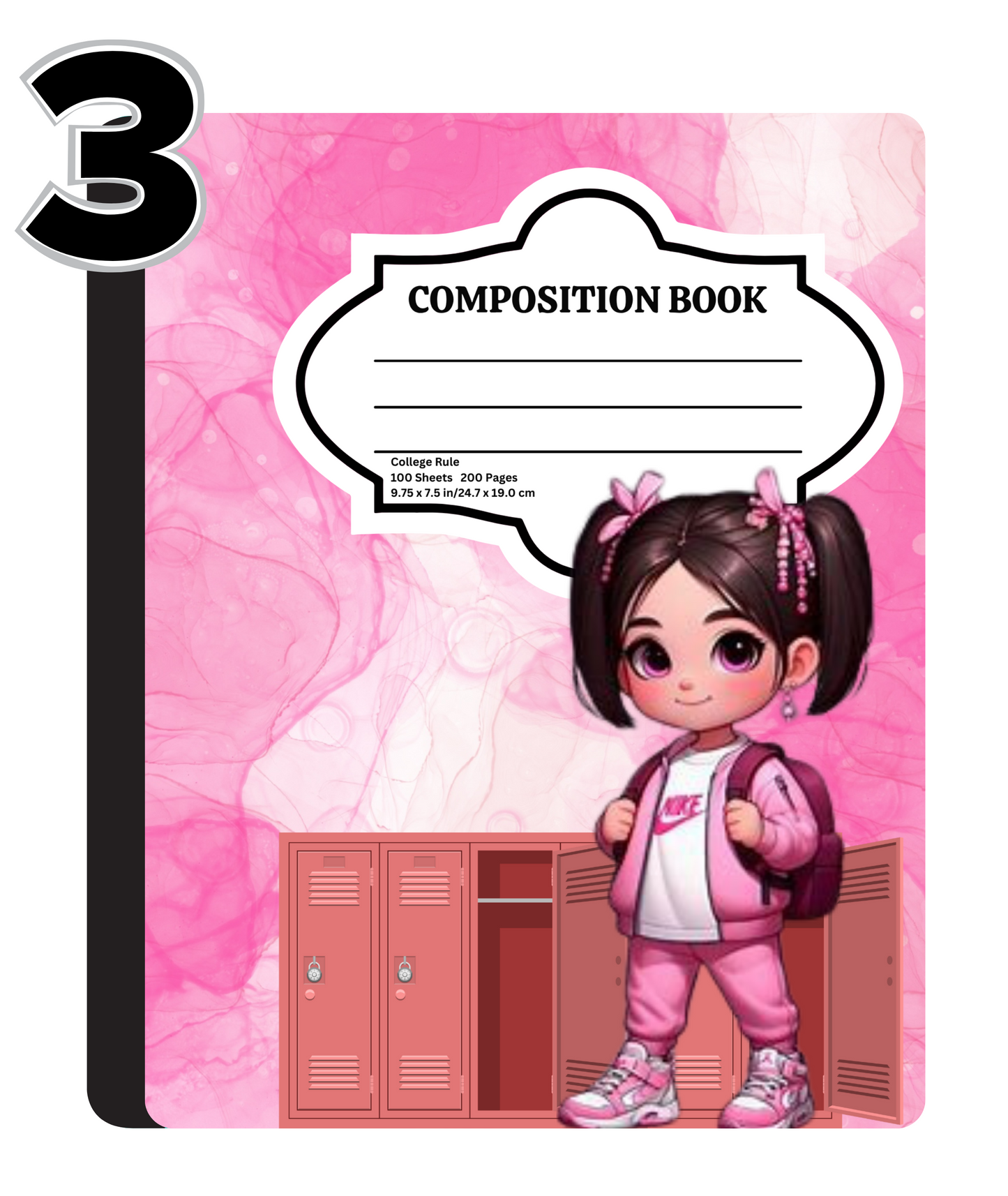 Pink Locker Composition Notebook Covers